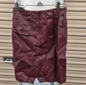 H&M Burgundy Pencil Skirt
